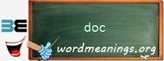 WordMeaning blackboard for doc